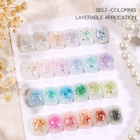 Kit de vernis gel UV Shell Mica Magnet sans HEMA, 24 couleurs, écologique, non toxique, durcissement LED/UV pour le nail art professionnel et DIY