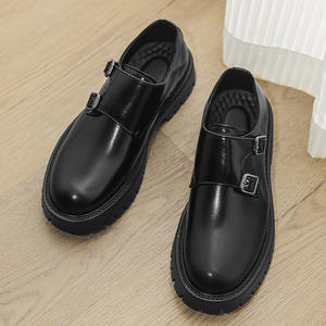 1791 Zapatos de Hombre Nuevos, Estilo Británico, Punta Redonda, Tacón Bajo, Transpirables, Suela Gruesa de PU, Sin Cordones - Product Image 6