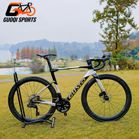 Vélo de course sur route en carbone GUSTO SPORT TE Professional, 12 vitesses, transmission électronique, freins à disque, 7,7 kg, jeu de roues clincher 50 mm