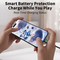 Câble de données TPE Type-C à charge rapide PD 240W avec coupure automatique intelligente 1m/2m pour iPhone 15/16 et ordinateurs portables