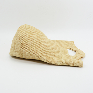 <strong>Small</strong> <strong>Raffia</strong> Straw Tote <strong>Bag</strong> with Open Closure for Summer and Spring - Product Image 5