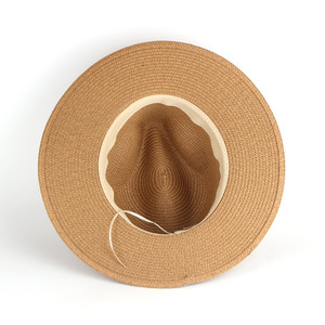 <span class=keywords><strong>Sombrero</strong></span> <span class=keywords><strong>Panamá</strong></span> a <span class=keywords><strong>Precio</strong></span> de Fábrica para Mujer/<span class=keywords><strong>Hombre</strong></span>, <span class=keywords><strong>Sombrero</strong></span> de Sol de Verano de Ala Ancha, Fedora para Playa, Fiesta al Aire Libre, Cinta de Cuerda de Hierba Natural, Casual, para Viajes - Product Image 3