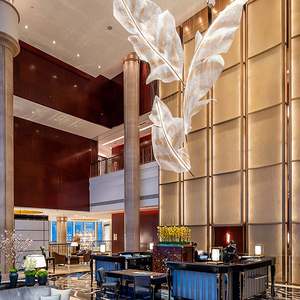 Đèn chùm pha lê hiện đại, thiết kế sang trọng, đặt hàng riêng, sản xuất OEM, nhà máy trực tiếp, kiểu lá rơi - Product Image 2