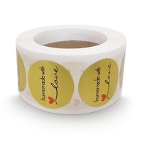 Papier d'impression personnalisé pour autocollants de fleurs, autocollants de remerciement, papier kraft pour autocollants de soutien à ma entreprise