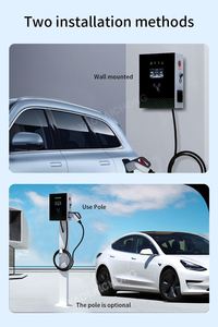 Pengisi Daya Mobil Komersial YLC Dengan Iklan, Tipe AC 2, Pengisi Daya EV GBT CCS1 CCS2 14kW, Pengisi Daya Mobil Listrik, Stasiun Pengisian Daya EV - Product Image 5