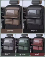 Organisateur de siège arrière de voiture pliable, table à manger portable avec porte-gobelet et plateau pour aliments pour le rangement intérieur du véhicule
