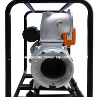 Pompa Air Diesel Dongqing 6-inci, Pompa Limbah Self-priming, Paduan Aluminium, Daya Angkat Maksimum 20, Starter Manual/Listrik