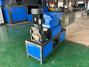 <b>Small</b> Portable Double Shaft CE Certified Waste Plastic <b>Bottle</b> Crusher Shredder Machine With Gearbox Pump Engine 380V Double Shaf - Product Image 2