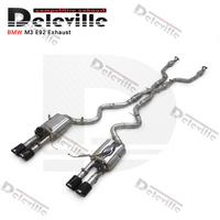Sistem Pipa Knalpot SS304 untuk BMW M3 E90/E92/E93 4.0L 2008-2013 Downpipe Dengan Katalis Katup Catback X Mid Pipes Resonator