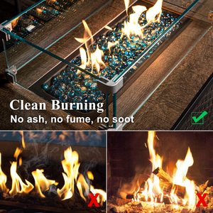 Wholesale Pink Glass Pebbles for Fireplace Propane Fire Pit <strong>Aquarium</strong> Decor <strong>Fish</strong> Tank Vase Filling Garden Landscape Decoration - Product Image 6