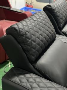 Sang Trọng Điện Có Thể Ngả Ghế Đôi Rạp Chiếu Phim Sofa Hiện Đại Rạp Hát Tại Nhà Đồ Nội Thất Với Kim Cương Khâu Chính Hãng Chất Liệu Da - Product Image 3