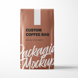 Bolsa de café Bolsa de pastel blanca Bolsa de café <span class=keywords><strong>Doypack</strong></span> de papel de aluminio mate personalizado con cremallera - Product Image 3
