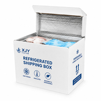 Boîtes d'expédition isothermes réutilisables et biodégradables personnalisées XJY avec impression de logo pour le stockage des aliments congelés
