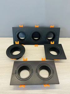 Square Recessed Mounted LED <b>Frame</b> Housing GU10 MR16 White Black Design Lamp Accessory Anti-glare - Product Image 6