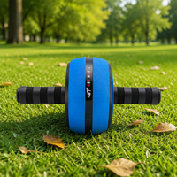 Roue abdominale en PP avec tube en acier antidérapant pour fitness, gym et exercices à domicile