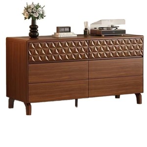Solid Wood <b>Chest</b> Of Drawers Six Drawer <b>Storage</b> Cabinet For Bedroom Living Room Modern Design Wall Mounted Furniture - Product Image 5