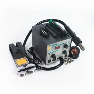 Estación de soldadura <span class=keywords><strong>Digital</strong></span> ESD para pistola de aire caliente, soldadura de hierro, 220V, para Estación de retrabajo de desoldar SMD, 2 en 1, 2 en 1 - Product Image 5