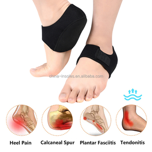 Campione gratuito tessuto gel di <span class=keywords><strong>silicone</strong></span> insecle heel cups sleeve pads calzini di supporto per cuscino protezioni per tallone con dolore screpolato secco - Product Image 2