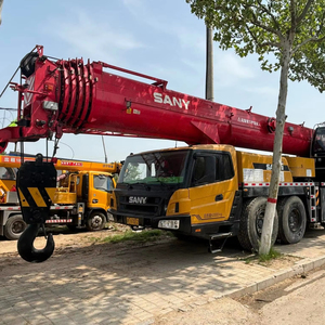 80Ton STC800T6 2021 Sany รถเครนติดตั้งบนรถบรรทุกแบบเคลื่อนที่ได้เครื่องจักรกลหนักที่มีน้ำหนัก20Ton ถึง68ม. ส่วนประกอบของบูมคอร์มอเตอร์ - Product Image 1