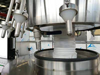 Machine de remplissage semi-automatique à siphon pour aliments, boissons, jus, eau pure, bière, vinaigre, vin, poudre, shampoing, à engrenages