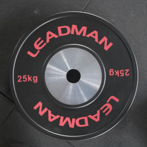 Piastre Bumper in Gomma Colorata Leadman per Competizioni, Standard IWF 450mm, 5-25KG per Cross Fitness - Product Image 2