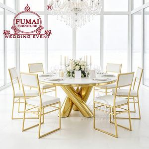 Chaise de salle à manger en velours moderne pour restaurant de mariage avec pieds dorés - Product Image 6