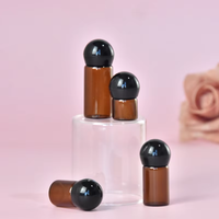 Vente en gros de flacons d'échantillons d'huiles essentielles en verre miniatures de 3 ml et 5 ml avec compte-gouttes pour parfum, aromathérapie, cosmétiques de voyage