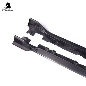 Gonna laterale in fibra di carbonio accordatura prestazioni leggero aggiornamento aerodinamico accessori sportivi per Toyota Supra A90 <span class=keywords><strong>2019</strong></span> + - Product Image 4
