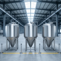 Fermenteur conique en acier inoxydable HG 600L pour brasserie artisanale avec moteur, utilisation facile, garantie de 3 ans