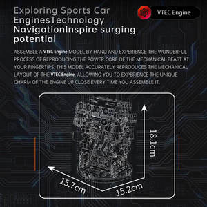 Khuôn Vua 10234 772pcs động cơ Serie <span class=keywords><strong>Vtec</strong></span> xây dựng động cơ mô hình kỹ thuật giáo dục đồ chơi lễ hội Quà Tặng - Product Image 5