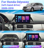 Radio Android 12.0 para Honda Odyssey 2005-2010, Reproductor Multimedia con Pantalla Táctil Doble DIN, Navegación GPS, CarPlay, Bluetooth