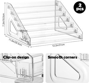 Vielseitiger tragbarer Acryl-Kartenst änder Umwelt freundlicher Rack halter für PSA-Sport-und Visitenkarten im modernen Stil - Product Image 3