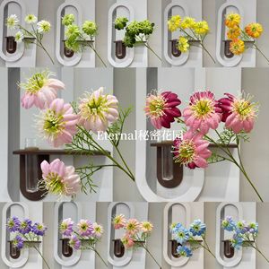 ดอกคลีมาติสประดิษฐ์แบบก้านเดี่ยว ยี่ห้อโมเนต์การ์เดน ดอกไม้ผ้าไหมสไตล์ยุโรป สำหรับตกแต่งบ้าน - Product Image 1