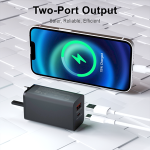 Cargador Rápido al por Mayor de 120W con Tecnología GaN, 1 Puerto USB-C y USB-A, Enchufe Europeo y Británico, Tipo C, Económico y en Tendencia - Product Image 2