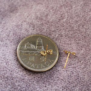 ต่างหูทอง9K Dainty STUD ตาคริสตัลเรียบง่ายมุกดีไซน์ทันสมัยของขวัญแต่งงานสไตล์วินเทจยุควิกตอเรีย - Product Image 6