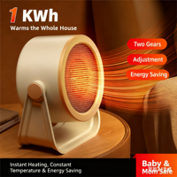 Chauffage d'appoint portable avec deux niveaux de chaleur, chauffage instantané et température constante, chauffage électrique à économie d'énergie pour chambre à coucher, CE RoHS