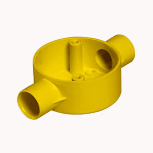 Boîte de jonction électrique en PVC jaune, raccord pour conduit rigide de 1/2 pouce, pour la protection des fils, haute qualité - Product Image 2