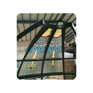 <span class=keywords><strong>D</strong></span>ôme <span class=keywords><strong>en</strong></span> verre teinté trempé stratifié hexagonal Leadlight Vitrail <span class=keywords><strong>D</strong></span>ôme de plafond de lucarne <span class=keywords><strong>D</strong></span>ôme <span class=keywords><strong>en</strong></span> verre de construction imprimé - Product Image 2