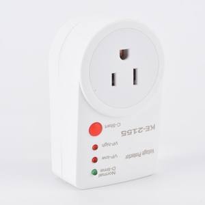 Protector de Voltaje con Enchufe Americano 120V 220V, con Indicador Luminoso, Reinicio Automático, Protección Contra Sobrevoltaje y Bajo Voltaje, Uso Universal - Product Image 1