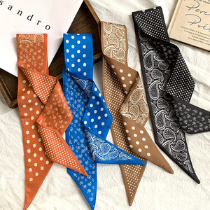 Mùa hè Polyester khăn đa năng phong cách Hàn Quốc dài dải Paisley headscarf trang trí vành đai mới truyền thống khăn khăn choàng - Product Image 1
