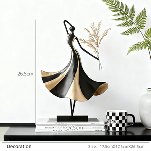 Scultura <span class=keywords><strong>di</strong></span> Ballerina in Metallo, Ornamento Artistico Personalizzato, Vaso Decorativo per Casa, Ufficio e Soggiorno, Regalo Direttamente dalla Fabbrica - Product Image 2