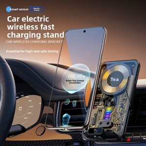 Chargeur de voiture sans fil à charge rapide 50W - <span class=keywords><strong>Support</strong></span> de téléphone de voiture à capteur infrarouge intelligent ABS+PC pour grille d'<span class=keywords><strong>a</strong></span>ération <span class=keywords><strong>Mercedes</strong></span> Benz - Product Image 2