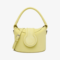 Sac à main bandoulière en cuir véritable Molk, nouveau style 2023, avec logo en relief, taille personnalisable 19x11x14cm pour femmes
