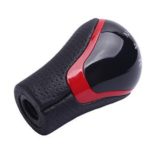Great Wall Manual Gear <b>Shift</b> <b>Knob</b> Leather Red Edge Ergonomic For Changcheng - Product Image 3