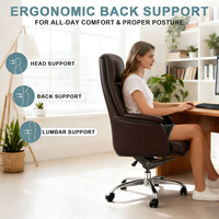 Chaise de bureau exécutive en cuir réglable de luxe, chaise de bureau moderne, chaise ergonomique de bureau, vente en gros