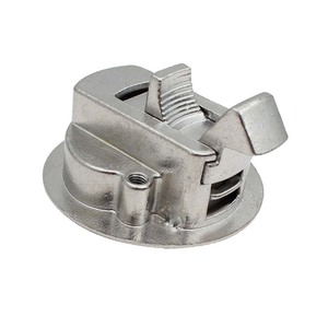 Cerradura de Piso Redonda de Acero Inoxidable RICHWITS de 1.5 Pulgadas con Manija Integrada para Puerta de Yate Marino, Color Plateado - Product Image 1