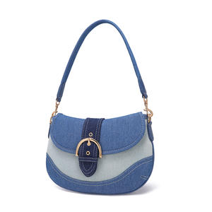 2025 nouveauté italien en cuir PU sac à bandoulière métallique luxe sous les bras sac à main de haute qualité femmes sac à main - Product Image 2