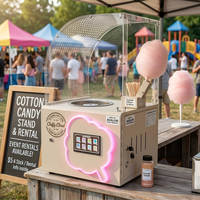 Machine à guimauves JFP, mini machine à barbe à papa portable pour anniversaires d'enfants, réunions de famille, DIY