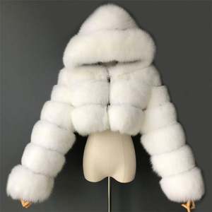 Veste en fausse fourrure pour femme I-0696, automne-hiver, chaude, grande taille, manteaux en fausse fourrure pour femme, vestes et manteaux tendance - Product Image 5