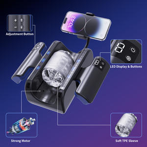 Automatische Telescopische Mannelijke <span class=keywords><strong>Masturbator</strong></span> Hoge Snelheid Zuiger Stroker Zak Kutje Met 12Cm Stuwende Afstand Seksspeeltjes Voor Mannen 18 - Product Image 4